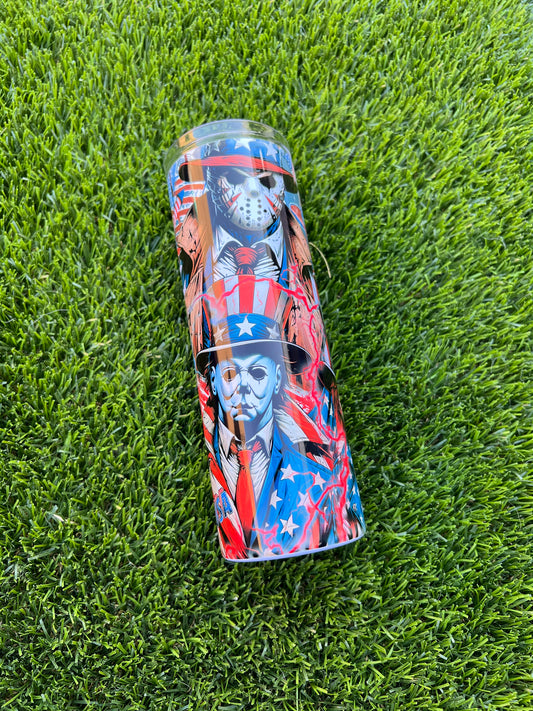 20oz 4th Of July Horror Characters